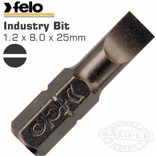 FELO SLOT SL 1.2 X 8.0 X 25MM BULK INS.BIT FELO SLOT SL 1.2 X 8.0 X 25MM BULK INS.BIT