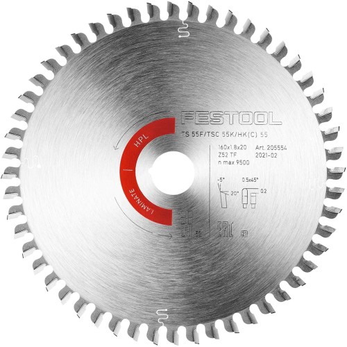 SAW BLADE LAMINATE HW160 X1.8X20 TF52 TCT