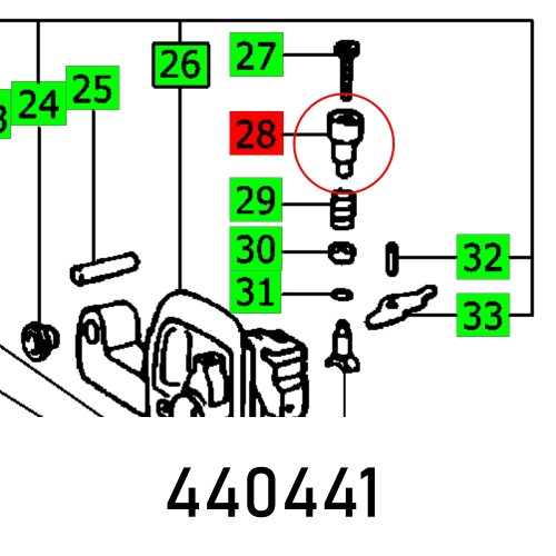 SPINDLE STOP KN AP 55 E