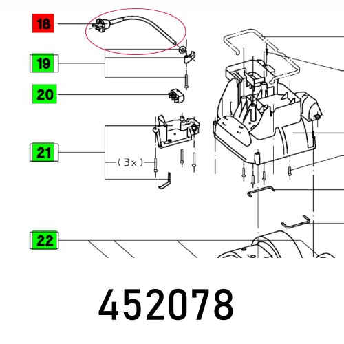 CABLE WITH PLUG CT DIN-H07RN-F 7,5M