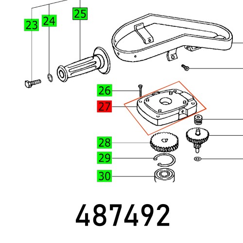 BEARING COVER RW 900 E VOLLST.