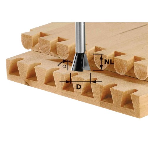 FESTOOL DOVETAIL CUTTER HS S8 D13,8/13,5/15  490991