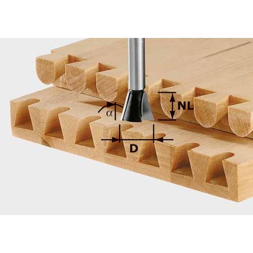 FESTOOL DOVETAIL CUTTER HW S8 D13,8/13,5/15  490992