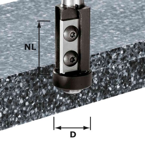 FESTOOL EDGE-TRIMMING CUTTER WITH REVERSIBLE BLADES HW S12 D21/30WM 49