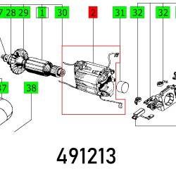 STATOR,READY TO BS 75 E 230V ET-BG STATOR,READY TO BS 75 E 230V ET-BG