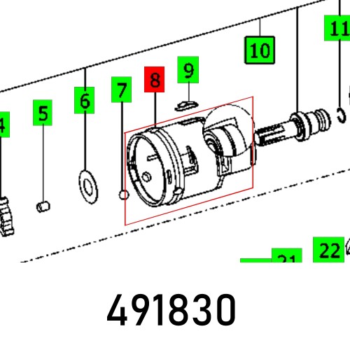 GEAR HOUSING TDK 12 ET-BG KOMPLETT