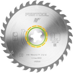 FESTOOL UNIVERSAL SAW BLADE 190X2,6 FF W32 492048