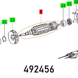 ARMATURE 230V RO150 E 230V ET-BG ARMATURE 230V RO150 E 230V ET-BG