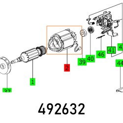 FIELD COIL CPL. RO 125 230V ET-BG FIELD COIL CPL. RO 125 230V ET-BG