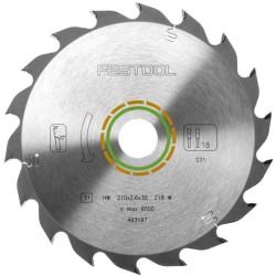 FESTOOL STANDARD SAW BLADE 210X2,6X30 W18 493197