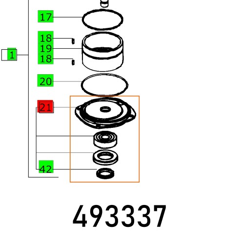 HOUSING COVER LEX 2 125/150 ET-BG