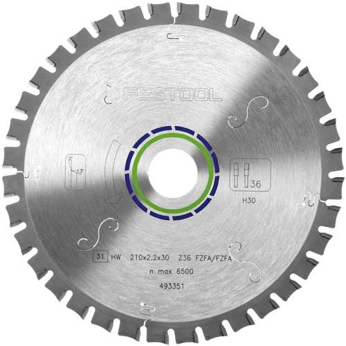 FESTOOL FLAT TOOTH SAW BLADE 210X2,2X30 F36 493351