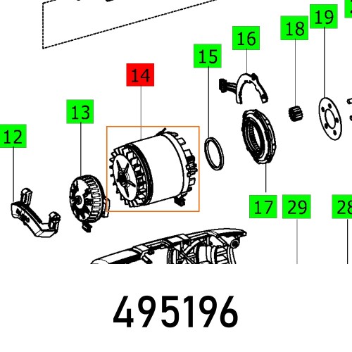 MOTOR T 16 ECM ET-BG