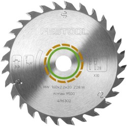 FESTOOL UNIVERSAL SAW BLADE 160X2,2X20 W28 496302
