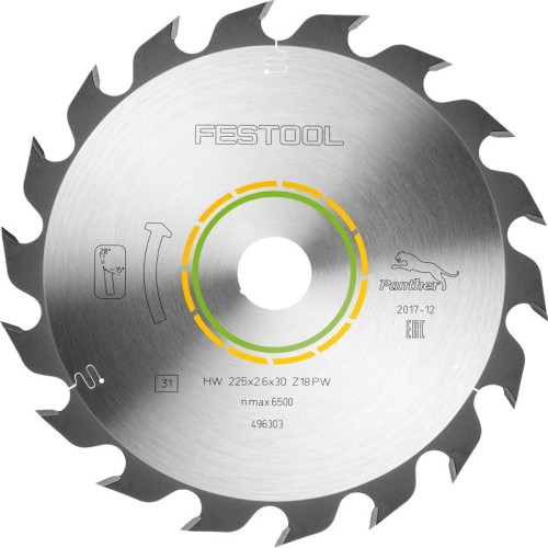 FESTOOL PANTHER SAW BLADE 225X2,6X30 PW18 496303