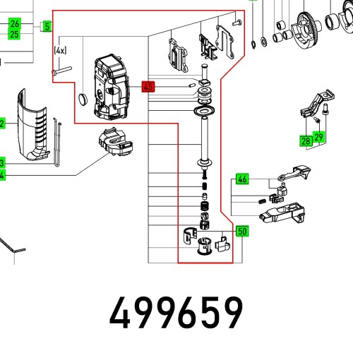 FESTOOL GEAR COVER FOR PS 420 EBQ J/SAW