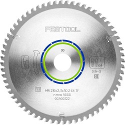 FESTOOL SPECIAL SAW BLADE 216X2,3X30 TF64 500122 FESTOOL SPECIAL SAW BLADE 216X2,3X30 TF64 500122