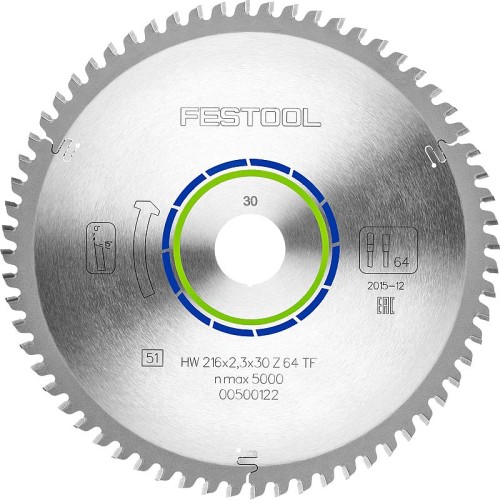 FESTOOL SPECIAL SAW BLADE 216X2,3X30 TF64 500122