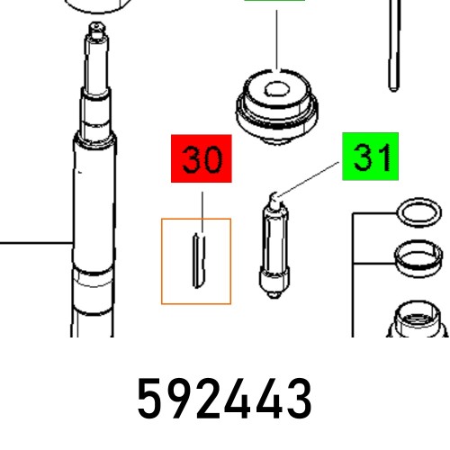 PARALLEL KEY EVP 16 2S