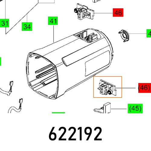 BRUSH HOLDER EBU 18 C-A