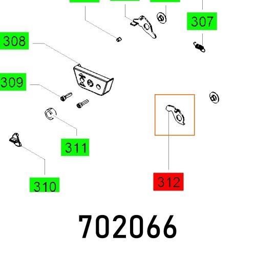 LOCKING LEVER CS 70 EB