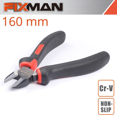 FIXMAN INDUSTRIAL DIAGONAL SIDE CUTTING PLIERS 6" 170MM