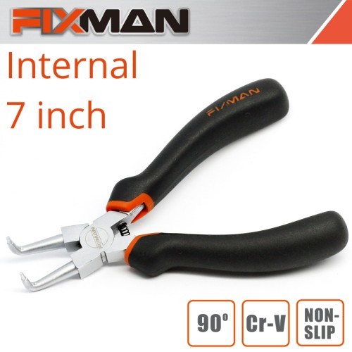FIXMAN INTERNAL CIRCLIP PLIERS 7"/180MM X 90 DEG