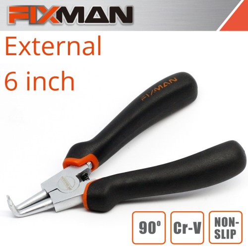 FIXMAN EXTERNAL CIRCLIP PLIERS 6"/145MM  90 DEG