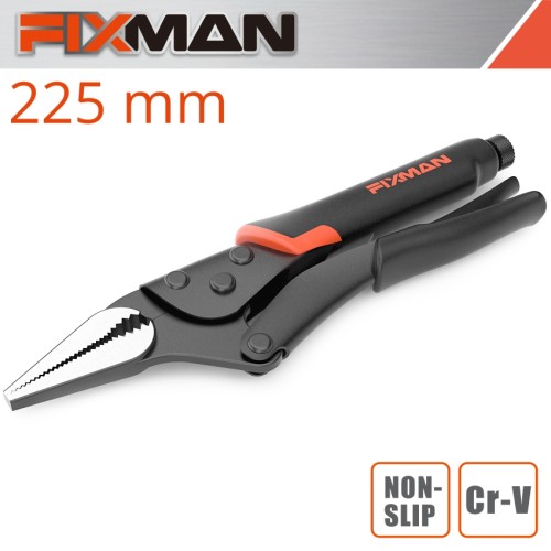 FIXMAN  LONG NOSE LOCK GRIP PLIERS 9"/225MM