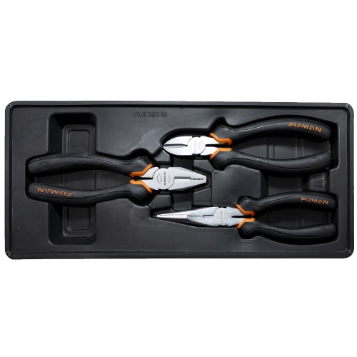 FIXMAN 3-PC PLIERS SET (COMBINATION 8"NCUTTING 7.5" LONG NOSE 8")