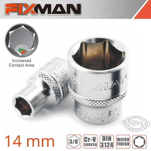 FIXMAN 3/8" DRIVE HEX SOCKET 14MM
