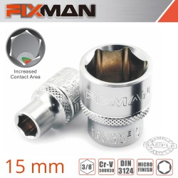 FIXMAN 3/8" DRIVE HEX SOCKET 15MM