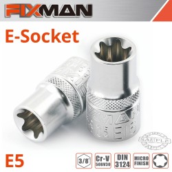 FIXMAN 3/8" DRIVE E-SOCKET 6 POINT E5