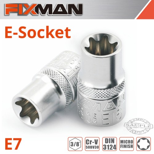 FIXMAN 3/8" DRIVE E-SOCKET 6 POINT E7