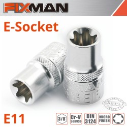 FIXMAN 3/8" DRIVE E-SOCKET 6 POINT E11