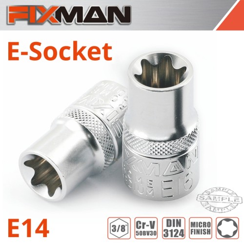 FIXMAN 3/8" DRIVE E-SOCKET 6 POINT E14