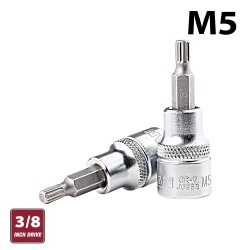 FIXMAN 3/8" DR.BIT SPLINE SOCKET M5