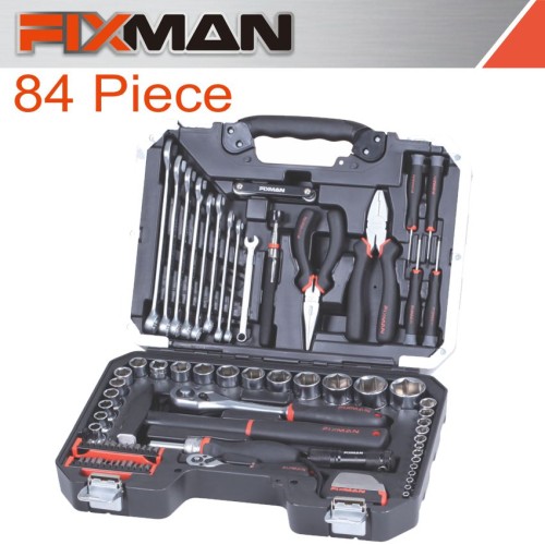 FIXMAN SOCKET TOOL SET 84PC 1/4"&1/2" DRIVE