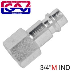 HARDENDED STEEL QUICK COUPLER INSERT 1/4"M IND