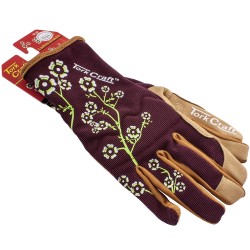LADIES SLIM FIT MEDIUM GARDEN GLOVES MAROON LADIES SLIM FIT MEDIUM GARDEN GLOVES MAROON
