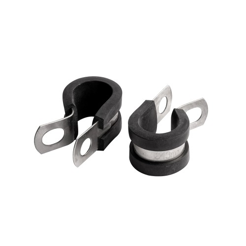 HOSE CLAMP 13MM X 12MM B/WIDTH RUBBER LINED BULK