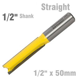 STRAIGHT BIT 1/2" X 50MM CUT 2 FLUTE 1/2"SHANK STRAIGHT BIT 1/2" X 50MM CUT 2 FLUTE 1/2"SHANK