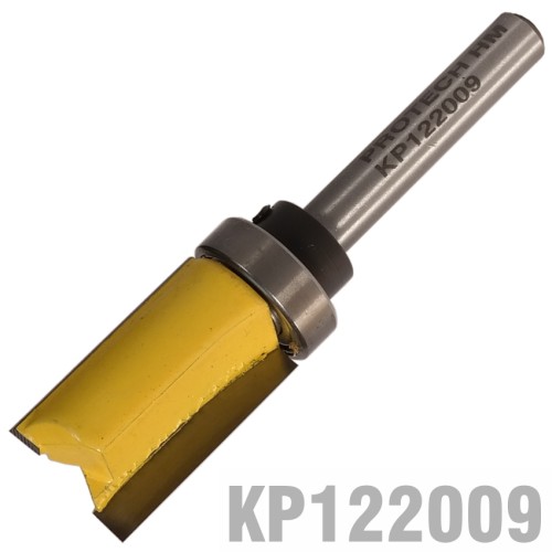 PATTERN FLUSH TRIM BIT. WITH SHANK MOUNTED BEARING 16MM X 25MM 1/4" SH