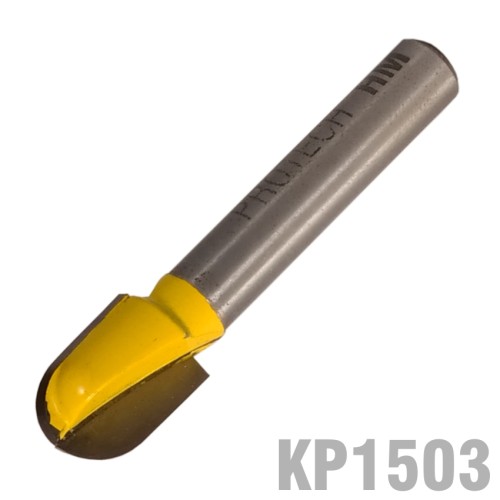 ROUND NOSE VEINING BIT ONE FLUTE 1/4" X 5/16" 1/4" SHANK