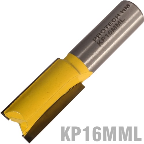 STRAIGHT BIT 16MM X 31MM CUT 2 FLUTE METRIC 1/2" SHANK