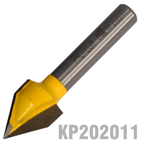 V-GROOVE 1/2" X  5/8" 60 DEGREE 1/4" SHANK