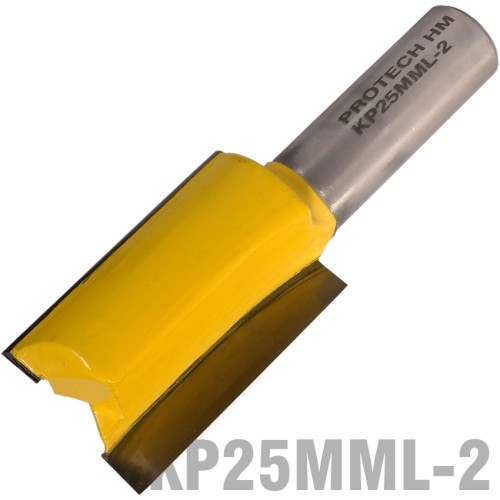 STRAIGHT BIT 25MM X 38MM CUT 2 FLUTE METRIC 1/2" SHANK