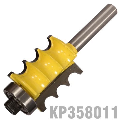 TRIPLE BEAD BIT 7/8" X 1" TWO FLUTES 1/4" SHANK