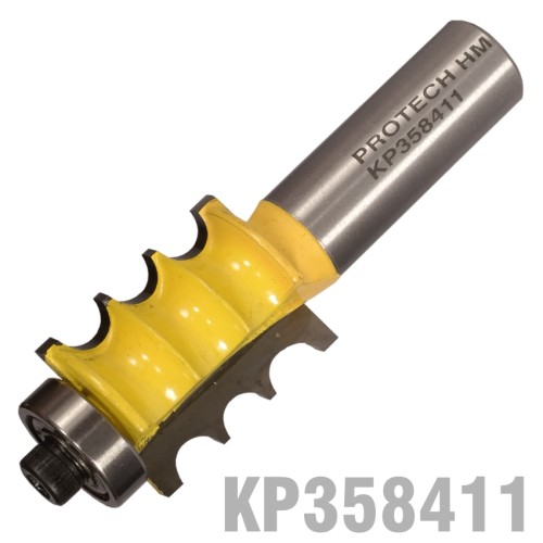 TRIPLE BEAD BIT 7/8" X 1" TWO FLUTES 1/2" SHANK