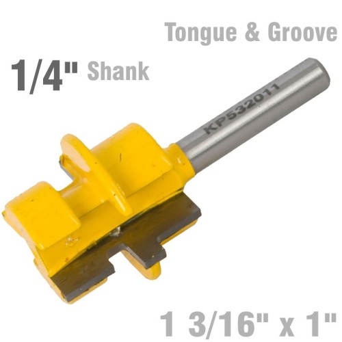 TONGUE & GROOVE - PARALLEL 1 3/16" X 1" 1/4" SHANK